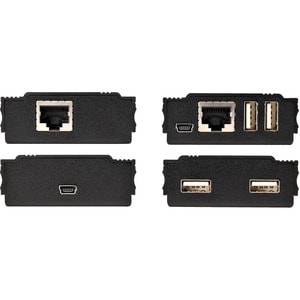 StarTech.com 4 Port USB 2.0 Extender Hub over CAT5e/CAT6 Ethernet Cable (RJ45), 330ft (100m), Metal Housing, USB Extender 