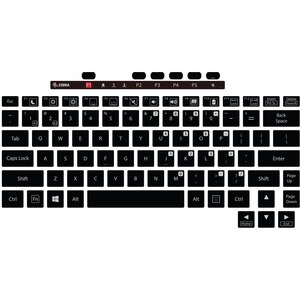Zebra Rugged Keyboard - Proprietary Interface - French - 82 Key(s) - 6 Hot Key(s) - Programmable Hot Key(s) - Tablet