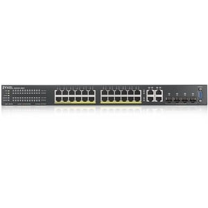 ZYXEL GS2220 GS2220-28HP 24 Ports Manageable Ethernet Switch - Gigabit Ethernet - 10/100/1000Base-T, 1000Base-X - 4 Layer 