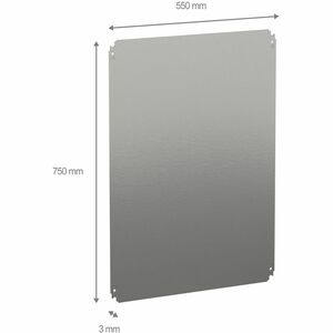 Schneider Electric Spacial Mounting Plate for Enclosure - 135 kg Load Capacity - Sheet Steel - 1 Set