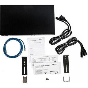 AVOCENT ACS8000 8 PORT CONSOLE SYSTEM WITH DUAL AC POWER SUPPLY AND ANALOG MODEM
