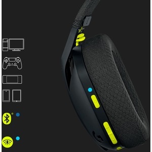 Logitech G435 Lightspeed Wireless Gaming Headset - Stereo - USB Type A - Wireless - Bluetooth - 32.8 ft - 45 Ohm - 20 Hz -