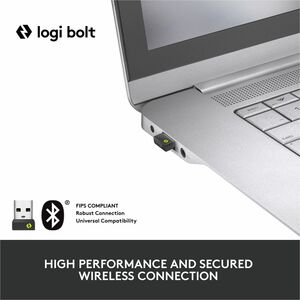 Logitech MX Keys Mini Wireless Illuminated Keyboard for Business, Compact, Logi Bolt Technology, Graphite - Wireless Conne