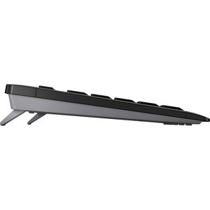 CHERRY STREAM Keyboard - Wireless Connectivity - USB Type A Interface - English (UK) - Black - SX Keyswitch - 10 m - 2.40 
