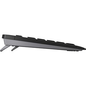 CHERRY STREAM Tastatur - Kabellos Konnektivität - USB Typ-A Schnittstelle - Deutsch - Schwarz - SX Keyswitch - 10 m - 2,40