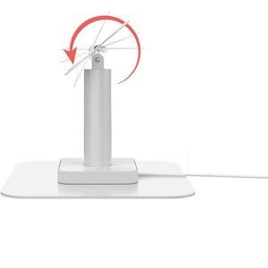CTA Digital VESA Compatible Desk Mount with USB Ports and Cable Routing (White) - 75 x 75, 100 x 100 - VESA Mount Compatib