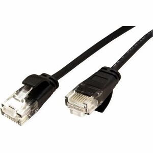 ROLINE UTP DataCenter Patchkabel Kat.6A (Class EA), LSOH, slim, schwarz, 0,3 m