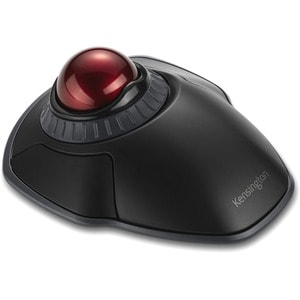 Kensington Orbit Wireless Trackball with Scroll Ring - Black - Optical - Wireless - Bluetooth/Radio Frequency - 2.40 GHz -