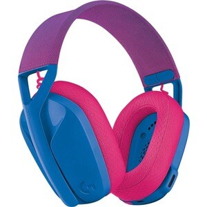 Logitech G G435 Wireless Over-the-head Stereo Gaming Headset - Blue, Raspberry - Binaural - Circumaural - 1000 cm - Blueto