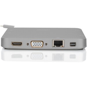 Digitus DA-70876 USB Type C Docking Station for Notebook/Monitor - 60 W - 4 x USB Ports - 3 x USB 3.0 - USB Type-C - Netwo