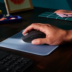 Logitech Studio Series Mouse Pad - 7.87" (199.90 mm) x 9.06" (230.12 mm) Dimension - Blue Gray - Natural Rubber, Nylon - A