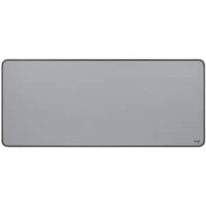 Logitech Desk Mat Studio Series (Mid Grey) - Desktop - 27.56" Length x 11.81" Width - Mid Gray