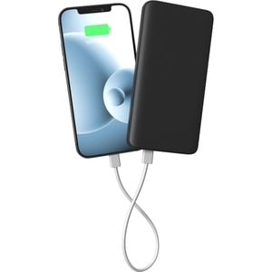 mophie power boost 10K mAh Portable battery USB-A and USB-C inputs - Black - For iPhone, Smartphone, Earbud, Tablet, USB T