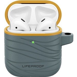 LifeProof Carrying Case Apple AirPods - Anchors Away (Gray/Orange) - Drop Proof, Scuff Resistant, Drop Resistant - Carabin