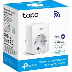 TP-Link Tapo P110 Smart Plug - 220 V AC / 10 A, 240 V AC - Alexa, Google Assistant Supported