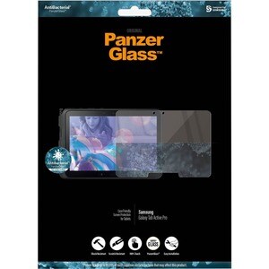 PanzerGlass Original Tempered Glass, Silicone Screen Protector - Crystal Clear - For LCD Tablet - Fingerprint Resistant, S