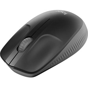 Logitech M190 Mouse - Full-size Mouse - Optical - Wireless - Charcoal - USB - 1000 dpi - Scroll Wheel - 3 Button(s) - Larg