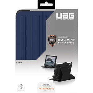 Urban Armor Gear Metropolis SE Carrying Case (Folio) Apple iPad mini (6th Generation) Tablet - Mallard - Impact Resistant,