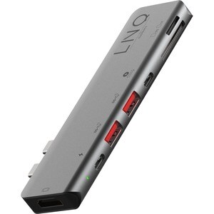LINQ LQ48012 USB Type C Docking Station for Notebook/Tablet/Monitor - Memory Card Reader - SD, microSD - 100 W - 2 Display
