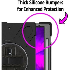 CODi Rugged Carrying Case Apple iPad mini (Gen 6) Tablet - Black - Drop Resistant, Shock Absorbing, Bump Resistant - Integ