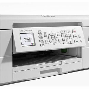 Brother MFC-J1010DW Wired & Wireless Inkjet Multifunction Printer - Colour - White - Copier/Fax/Printer/Scanner - 17 ppm M
