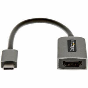 StarTech.com USB C to HDMI Adapter Dongle, 4K 60Hz, HDR10, USB-C to HDMI 2.0b Converter, USB Type-C DP Alt Mode to HDMI Mo