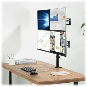 Eaton Tripp Lite Series Quad-Monitor Flex-Arm Desktop Clamp for 13" to 27" Displays - 4 Display(s) Supported - 13? to 27? 