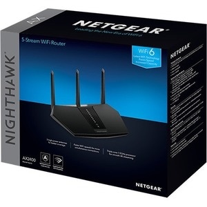 Netgear Nighthawk AX RAX30 Wi-Fi 6 IEEE 802.11ax Ethernet Drahtlos Router - Dualband - 2,40 GHz ISM-Band - 5 GHz UNII-Band