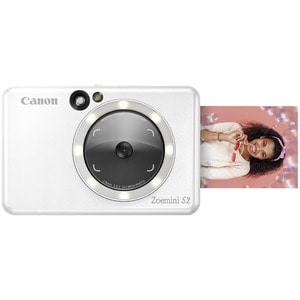 Canon Zoemini S2 8 Megapixel Compact Camera - Pearl White - CMOS Sensor