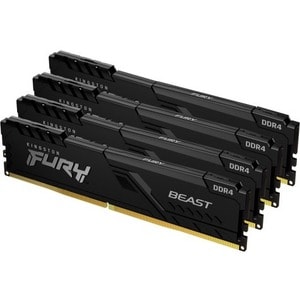 Kingston FURY Beast 32GB (4 x 8GB) DDR4 SDRAM Memory Kit - For Desktop PC - 32 GB (4 x 8GB) - DDR4-3600/PC4-28800 DDR4 SDR