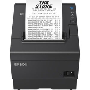 Epson TM-T88VII Direct Thermal Printer - Monochrome - Wall Mount - Receipt Print - Ethernet - USB - USB Host - Serial - EU