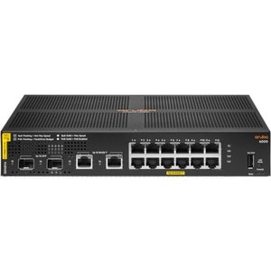 Aruba CX 6000 12 Ports Manageable Ethernet Switch - Gigabit Ethernet - 10/100/1000Base-T, 1000Base-X - 3 Layer Supported -