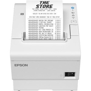 Epson TM-T88VII Direct Thermal Printer - Monochrome - Wall Mount - Receipt Print - Ethernet - USB - USB Host - EU - With C