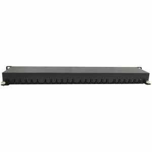 Eaton Tripp Lite Series 24-Port Cat6a Shielded Patch Panel - 10 Gbps, STP, 110 Punch Down, RJ45, 1U, TAA - 24 Port(s) - 24
