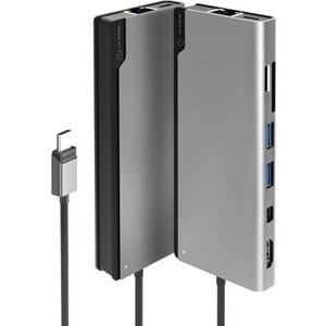 Alogic Ultra Dock PLUS Gen 2 USB Type C Docking Station for Monitor, Workstation - 100 W - Space Gray - 2 Displays Support