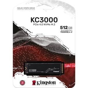 Kingston KC3000 512 GB Solid State Drive - M.2 2280 Internal - PCI Express NVMe (PCI Express NVMe 4.0 x4) - Desktop PC, No