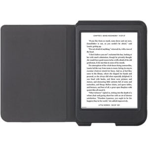 Kobo SleepCover Carrying Case (Flip) for 15.2 cm (6") Kobo eReader - Black - Faux Leather, PU Leather Body - Unisex