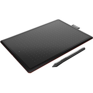 Wacom One by CTL-672 Graphics Tablet - 2540 lpi - Cable - Black, Red - 216 mm x 135 mm Active Area - 2048 Pressure Level -