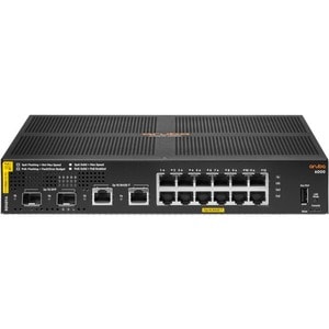 HPE CX 6000 12 Anschlüsse Verwaltbar Ethernet-Switch - Gigabit-Ethernet - 10/100/1000Base-T, 1000Base-X - 3 Unterstützte N