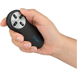 Kensington Presentation Pointer - Wireless - Wi-Fi - 2.40 GHz - Black, White - USB - 4 Button(s) - 1 - TAA Compliant