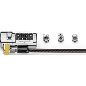 Kensington ClickSafe Universal Combination Laptop Lock - Master Coded - 1.80 m Cable - Combination Lock - Carbon Steel - F