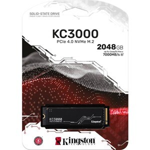 Kingston KC3000 2 TB Unidade de estado sólido - M.2 2280 Interno - PCI Express NVMe (PCI Express NVMe 4.0 x4) - PC Secretá