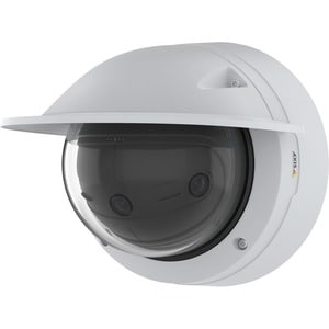 AXIS Panoramic P3818-PVE 13 Megapixel Outdoor 4K Network Camera - Color - Dome - White - TAA Compliant - H.264 (MPEG-4 Par
