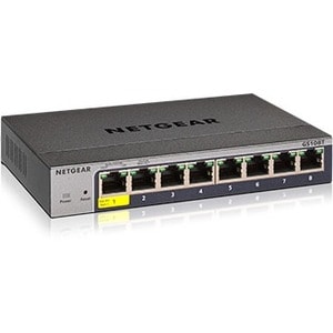 Netgear GS108Tv3 Ethernet Switch - 8 Ports - Manageable - 3 Layer Supported - 5.50 W Power Consumption - Twisted Pair - Po