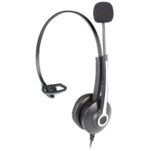 Hamlet Renova Headset UJM Cuffia Professionale Monoaurale con microfono con Doppia connessione Jack audio 3.5 mm + USB e t