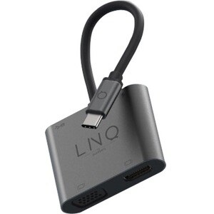 LINQ USB Type C Docking Station - 100 W - Black - 4K - 3840 x 2160 - 1 x USB Type-A Ports - USB Type-A - USB Type-C - HDMI