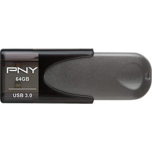 PNY Turbo Attache 4 USB 3.0 Flash Drive - 64 GB - USB 3.0 - 1 Year Warranty