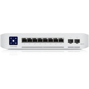 Ubiquiti Switch Enterprise 8 PoE - 8 Ports - Manageable - 10 Gigabit Ethernet, 2.5 Gigabit Ethernet - 2.5GBase-T, 10GBase-