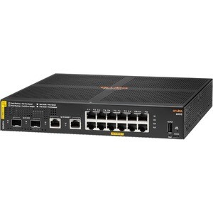 HPE CX 6000 12 Ports Manageable Ethernet Switch - Gigabit Ethernet - 10/100/1000Base-T, 1000Base-X - 3 Layer Supported - M