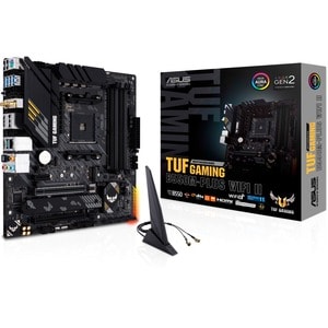 Asus GAMING B550M-PLUS WIFI II Desktop Motherboard - AMD B550 Chipset - Socket AM4 - Micro ATX - Ryzen 3, Ryzen 5, Ryzen 7